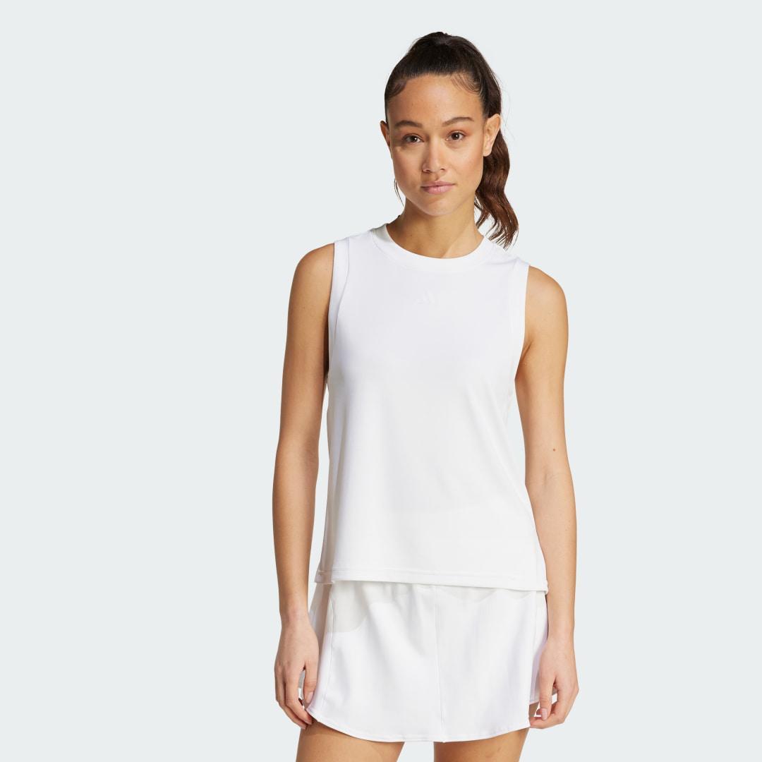 adidas Tennis Climacool+ Match Tank Top Aurora Plum XS Womens Product Image