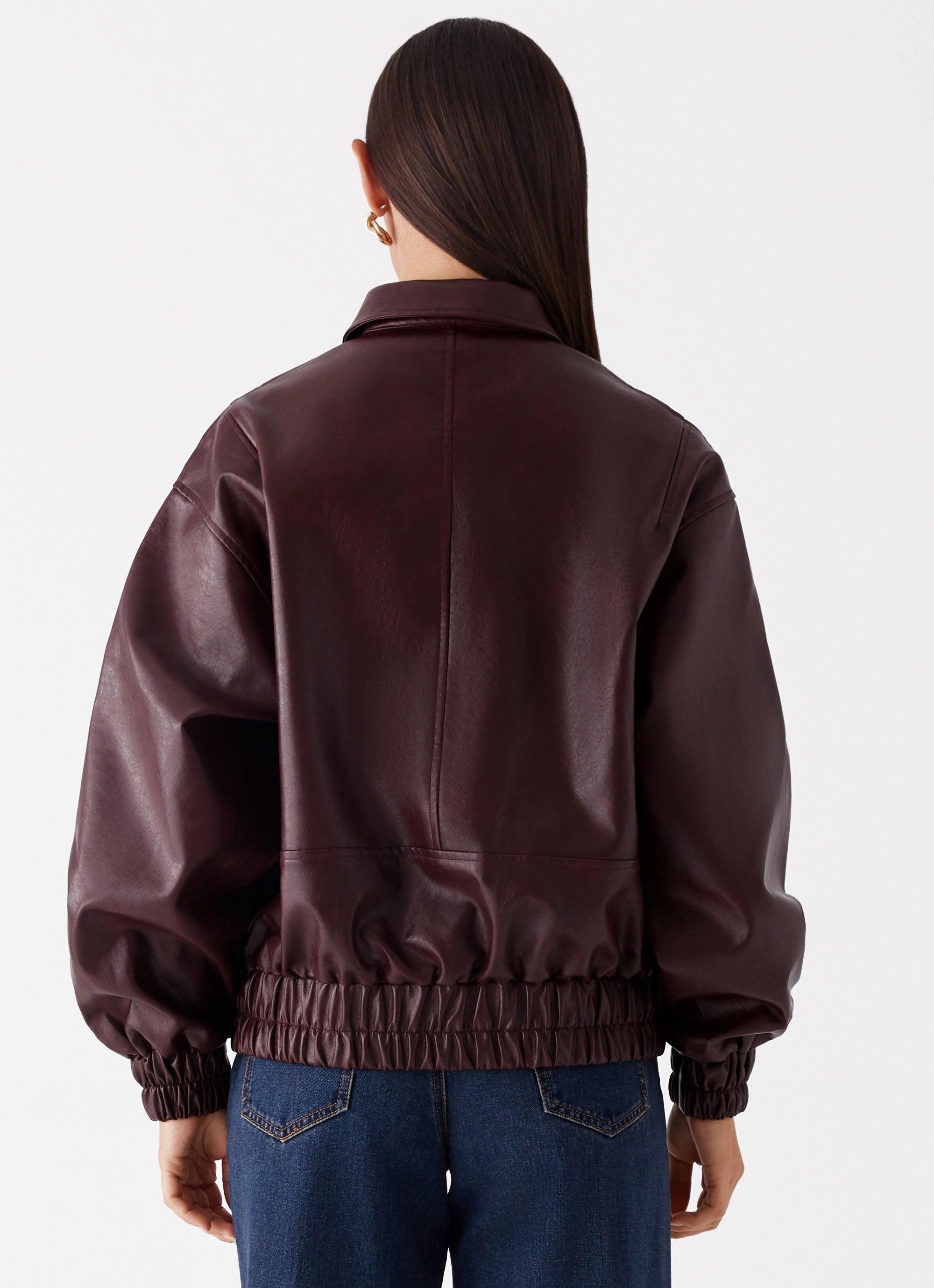 Holland Bomber Jacket - Wine Product Image