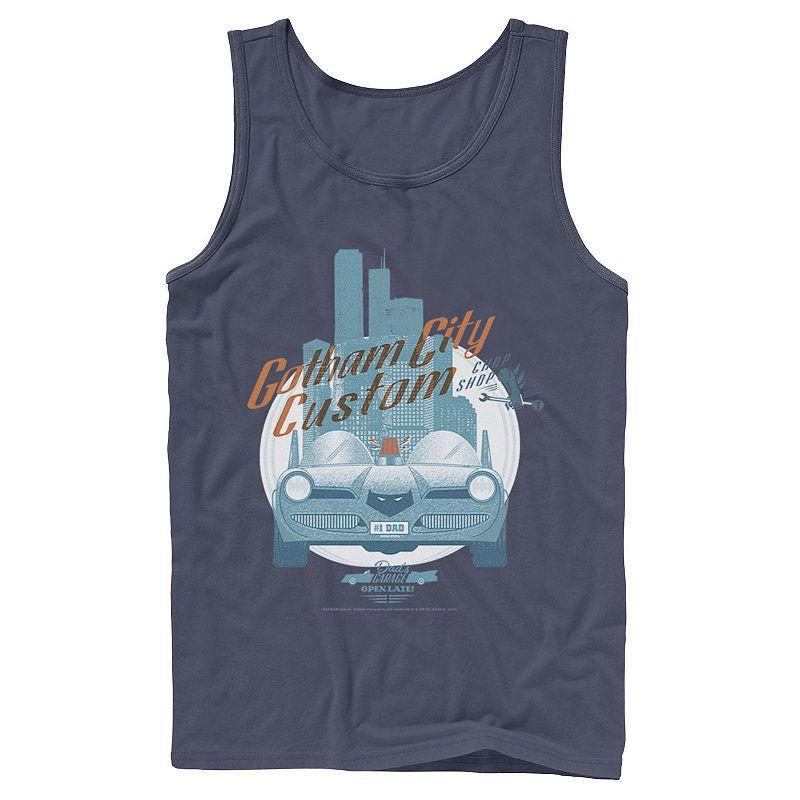 Men's DC Comics Gotham City Customs Shop Poster Tank Top,  Product Image
