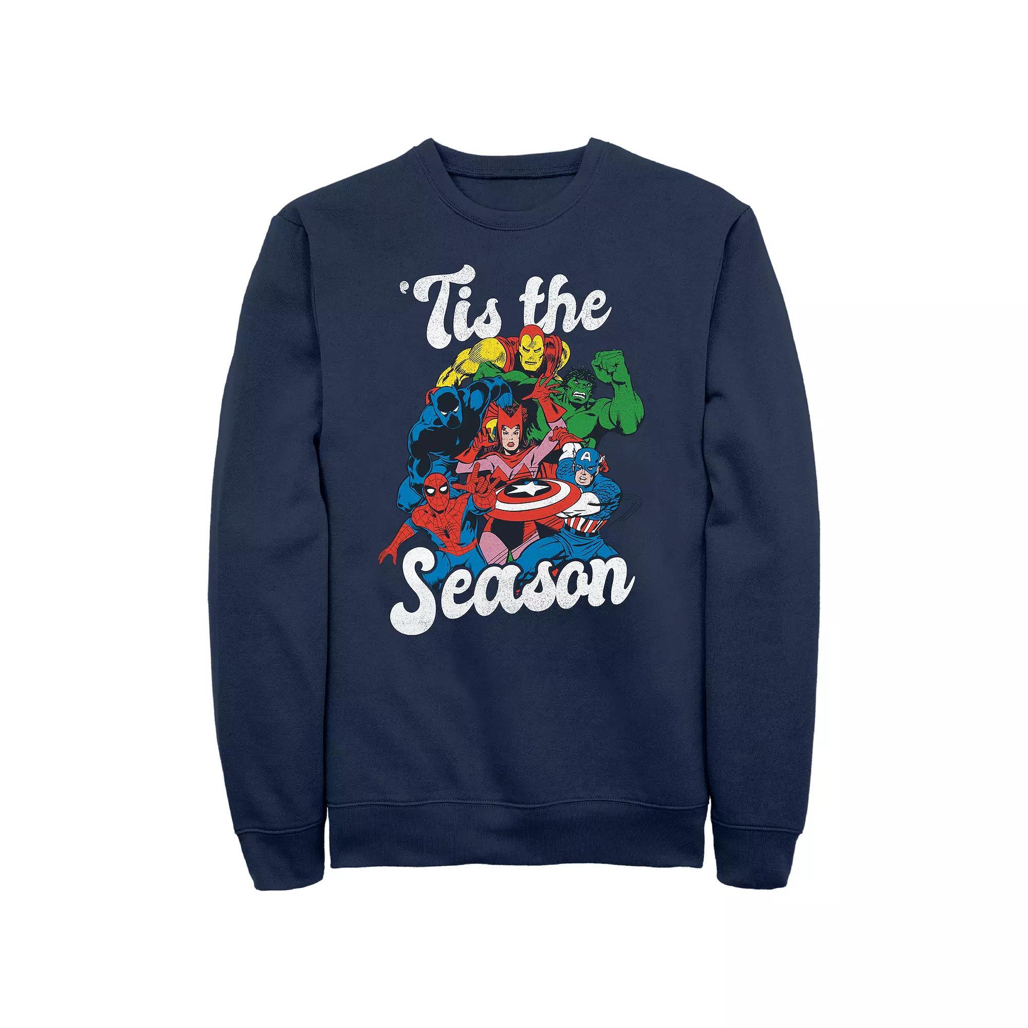 Men's The Avengers Holiday Squad 'Tis The Season Graphic Fleece,  Product Image
