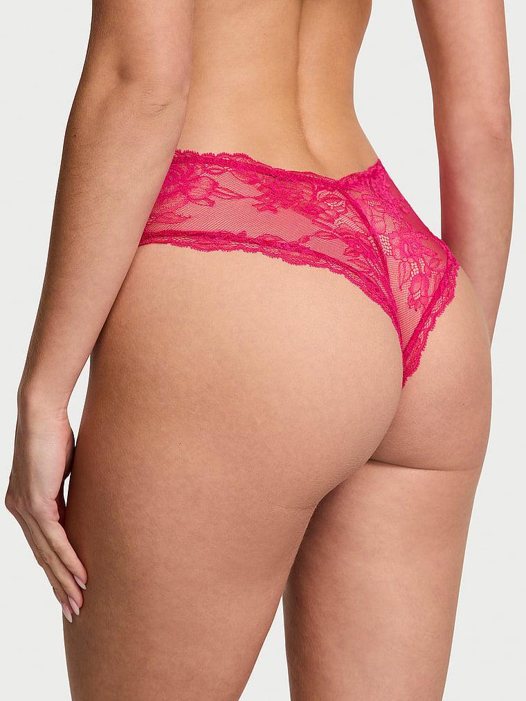 Rose Lace High-Leg Cheeky Panty Product Image