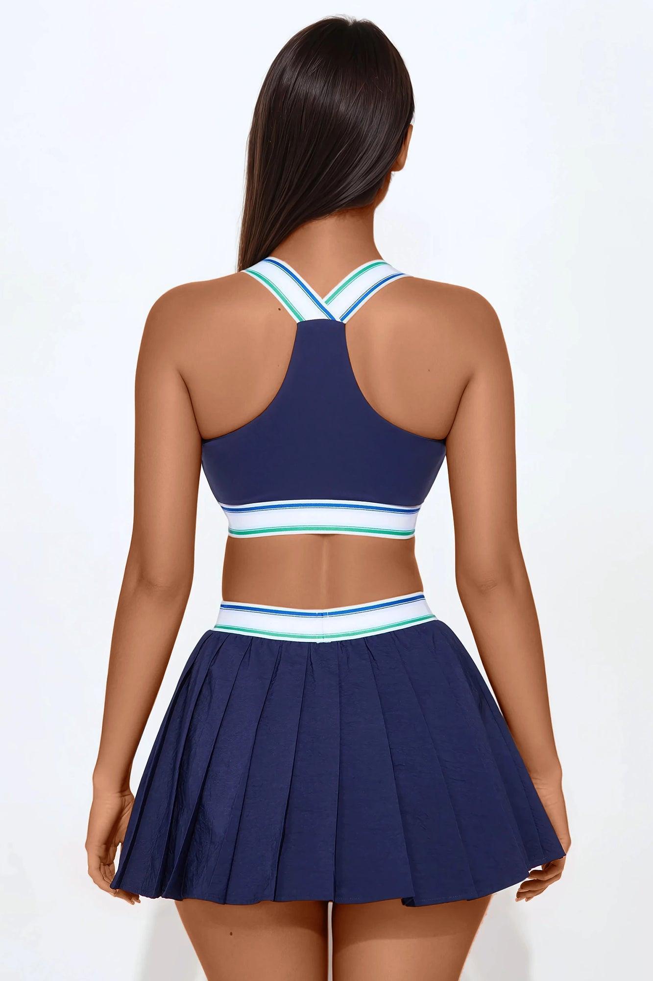 Phoebe Active Skirt Set - Midnight Blue Product Image