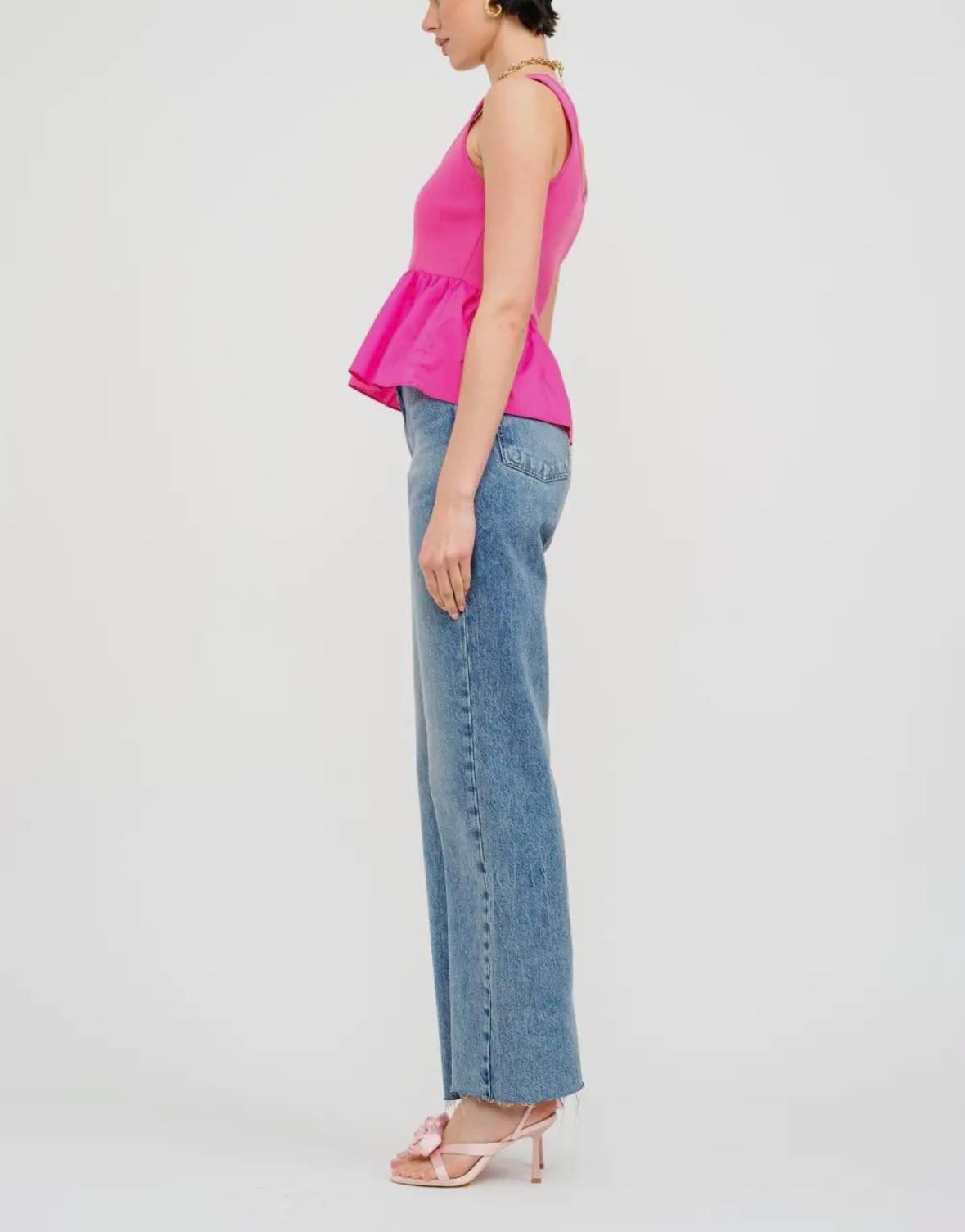 Sofie the Label - Fuchsia Flounce Top Product Image
