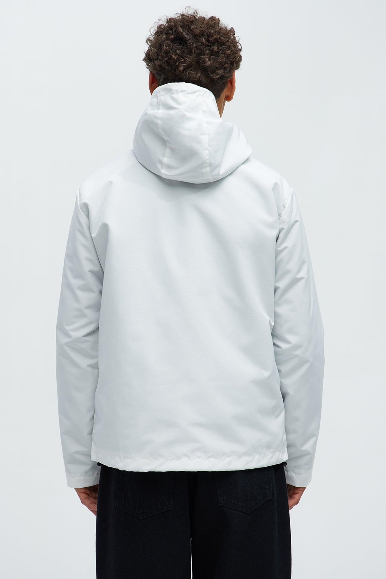 Centered 4 Pocket Anorak Jacket - White Product Image