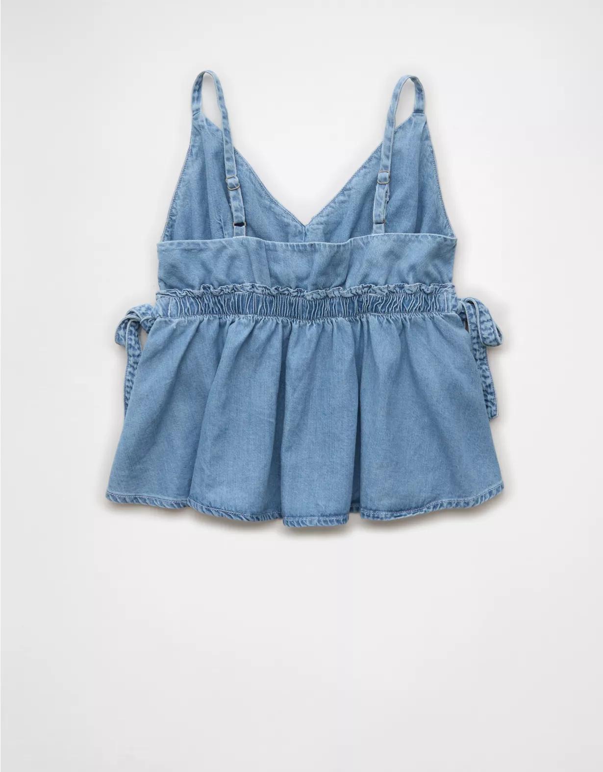 AE Denim Babydoll Tank Top Product Image
