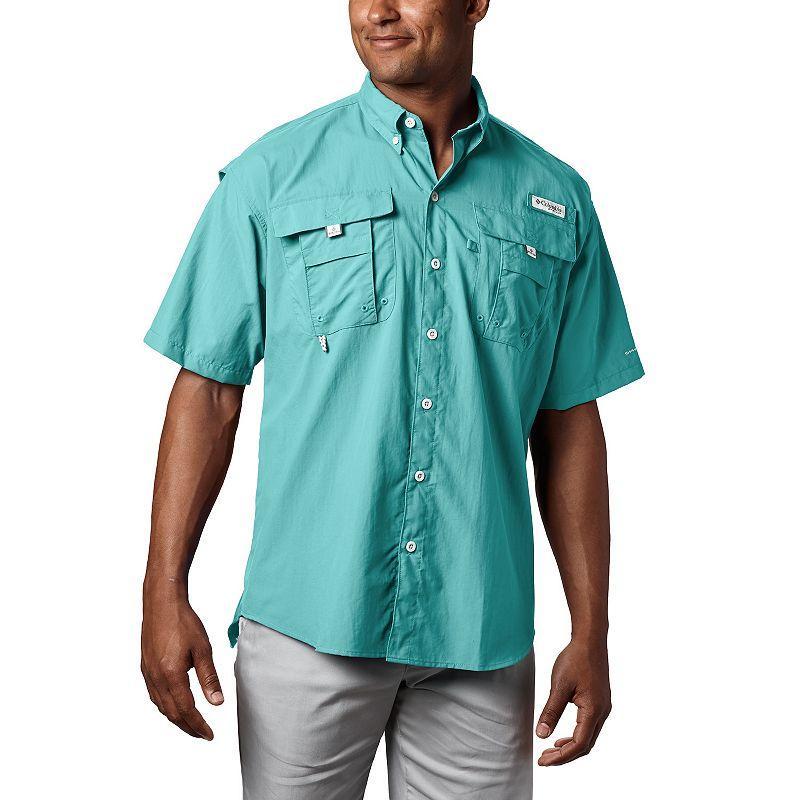 Columbia PFG Bahama II Relaxed Fit Solid Short Sleeve Woven Shirt Product Image