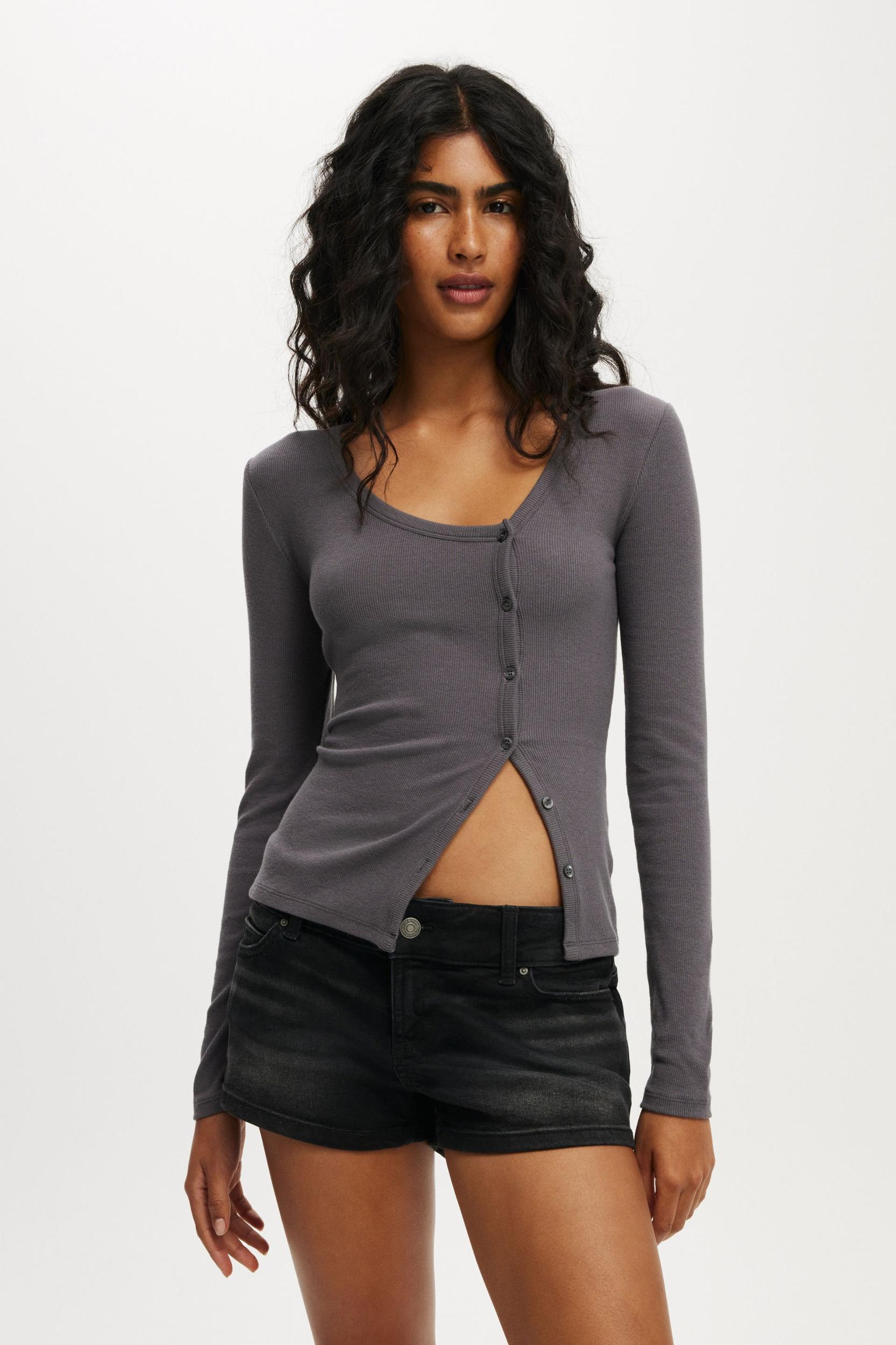 Lily Asymmetric Long Sleeve Top Product Image