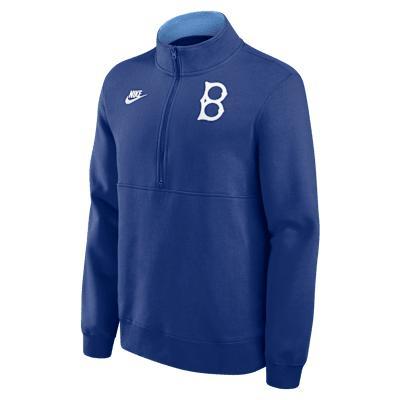 Brooklyn Dodgers Cooperstown Nike Men's MLB 1/2-Zip Crew Product Image