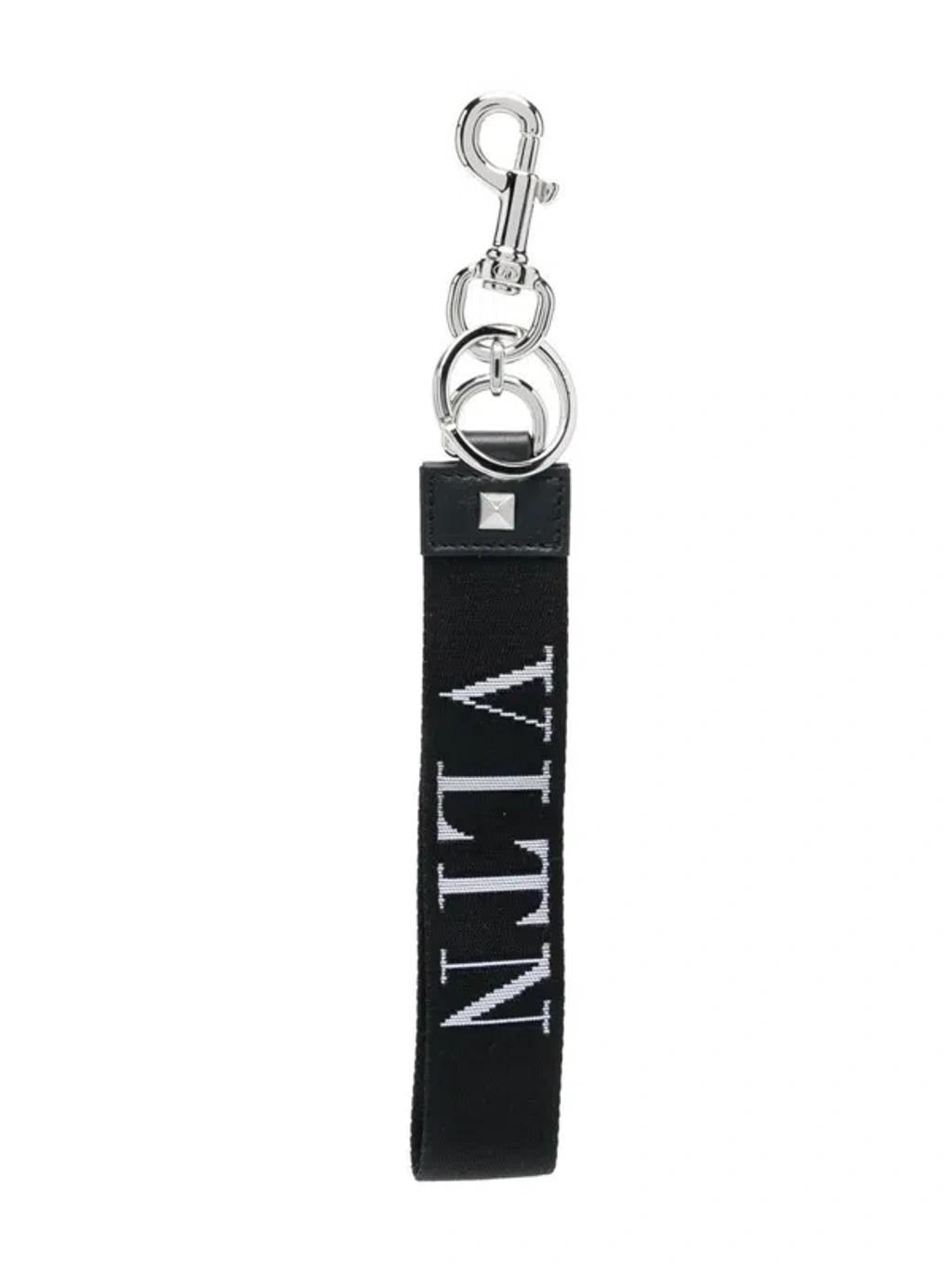 VALENTINO GARAVANI Logo Keychain Accessories In Multicolor Product Image