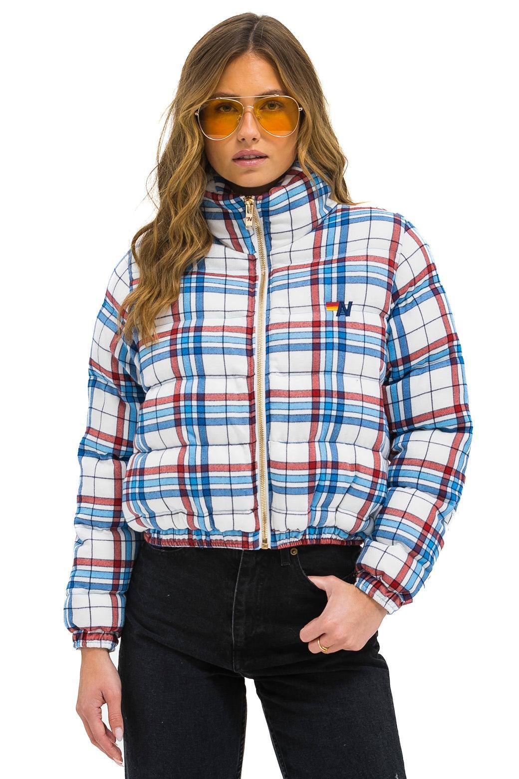 APRES PLAID PUFFER JACKET - MONTAUK PLAID Female Product Image