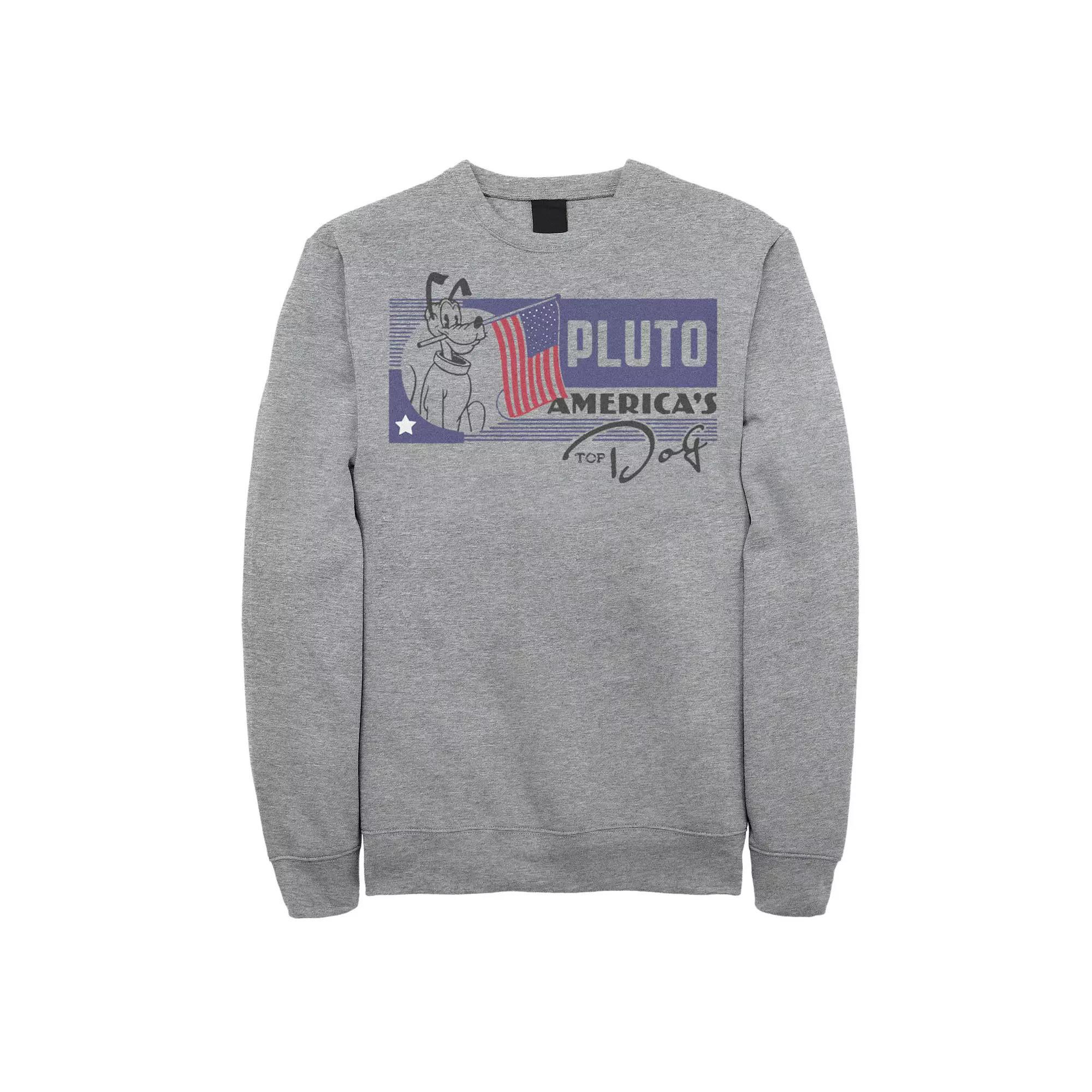 Disney's Mickey Mouse & Friends Big & Tall Pluto America's Top Dog Graphic Fleece, Men's,  Product Image