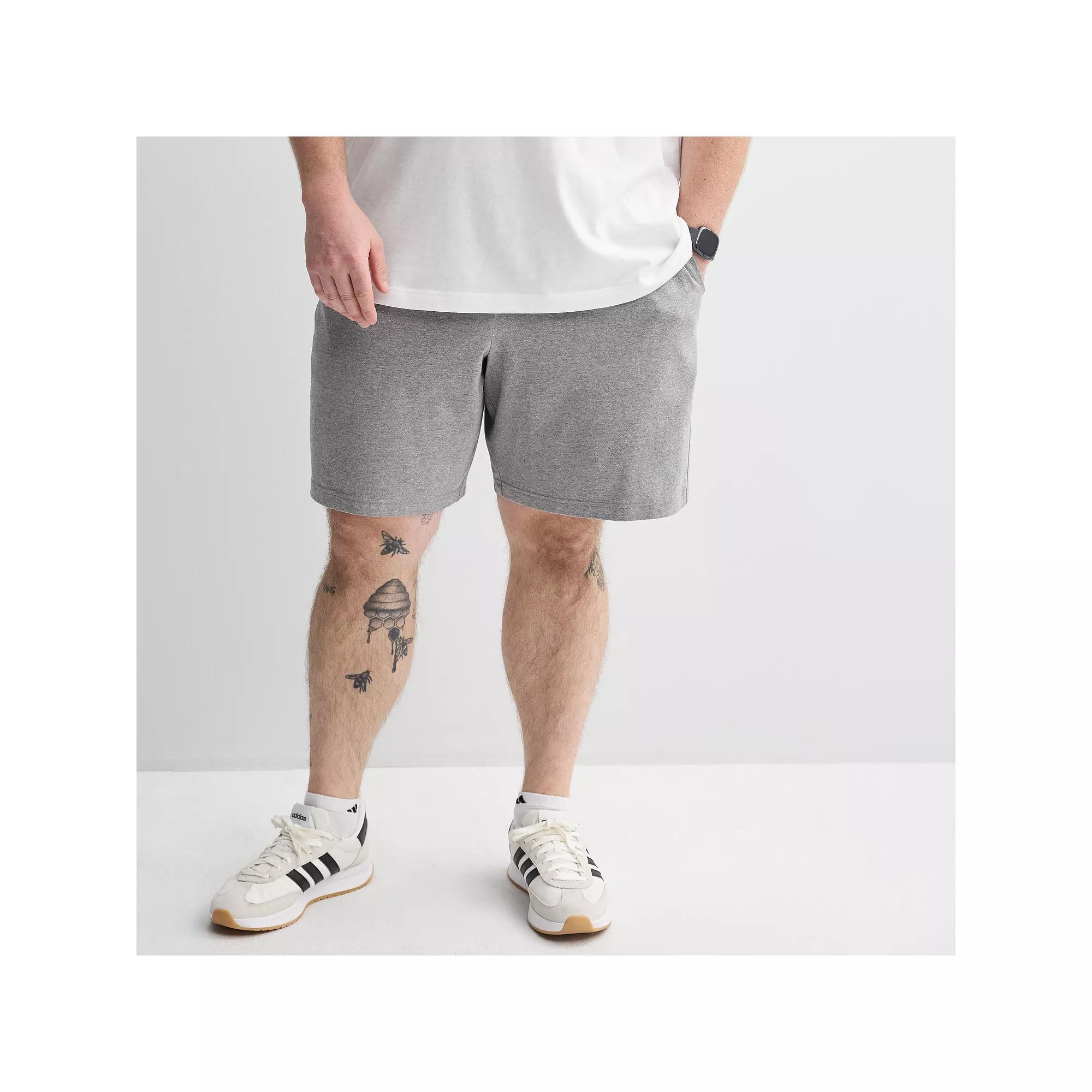 Big & Tall Tek Gear® Essential Gear Jersey Shorts, Men's, Size: XXL Tall, Medium Gray Grey Product Image