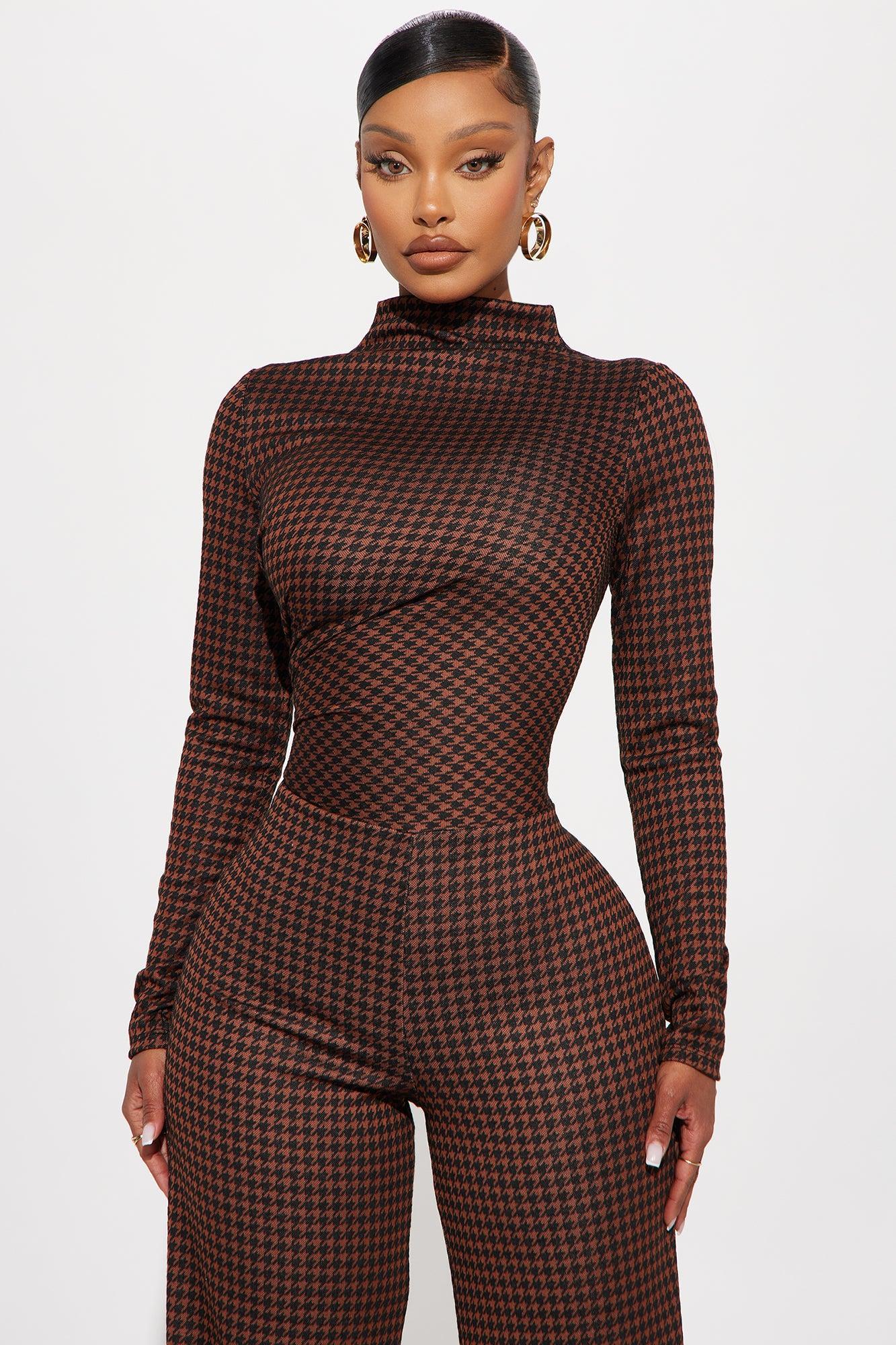 Pulling Up To Work Jumpsuit - Rust/combo Product Image