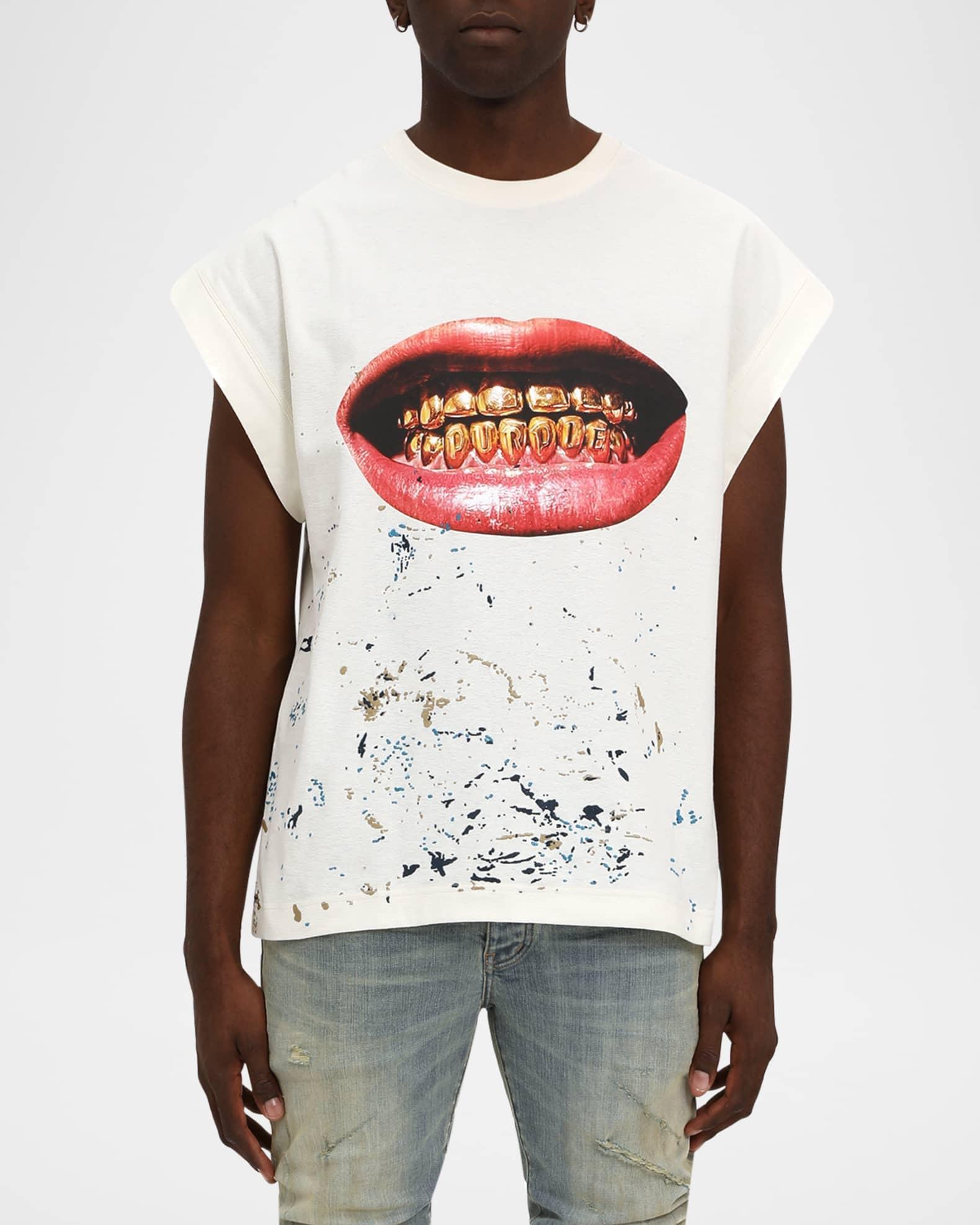 Men's Sleeveless Graphic Print Top  Product Image