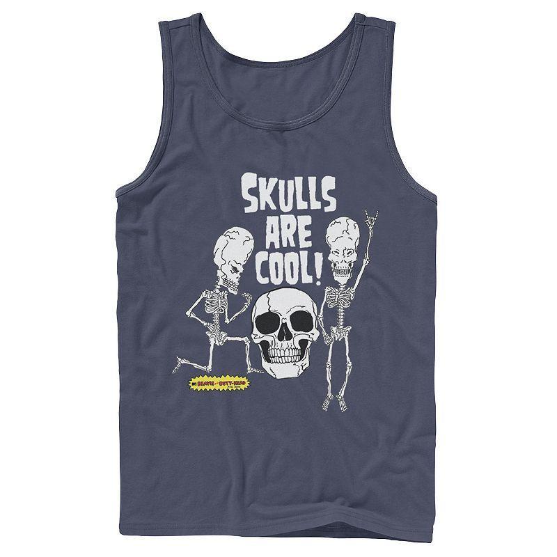 Men's Beavis and Butt-Head "Skulls Are Cool" Tank Top, Size: XL, Black Product Image