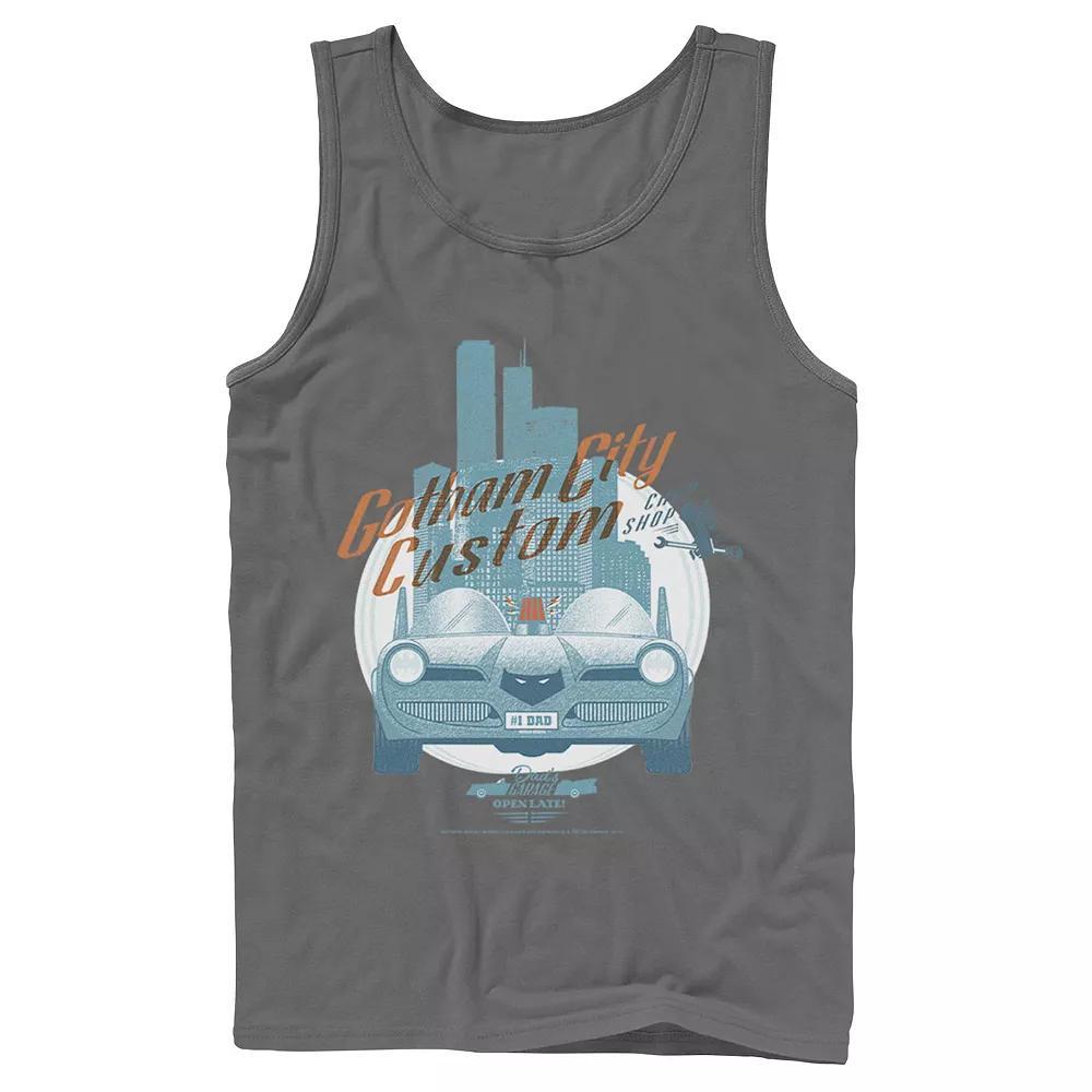 Men's DC Comics Gotham City Customs Shop Poster Tank Top,  Product Image