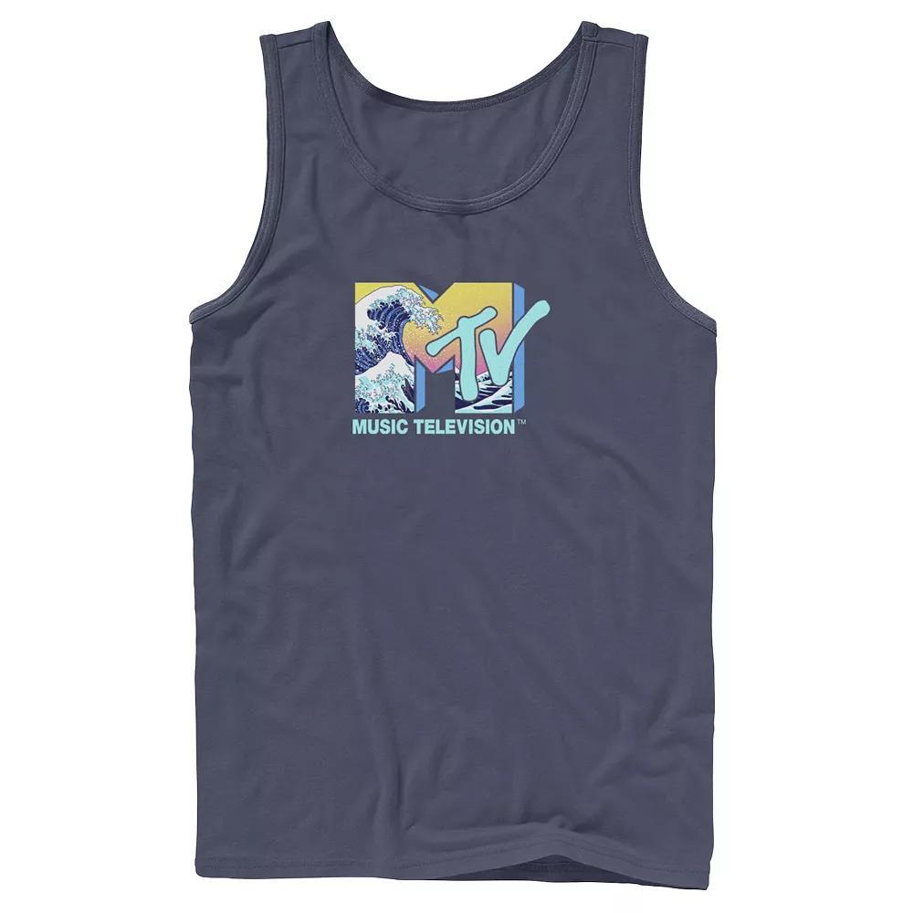 Men's MTV Music Television Wave Logo Fill Tank Top, Boy's,  Product Image