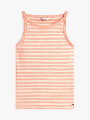 Linen Blend Stripe Tank Top Product Image