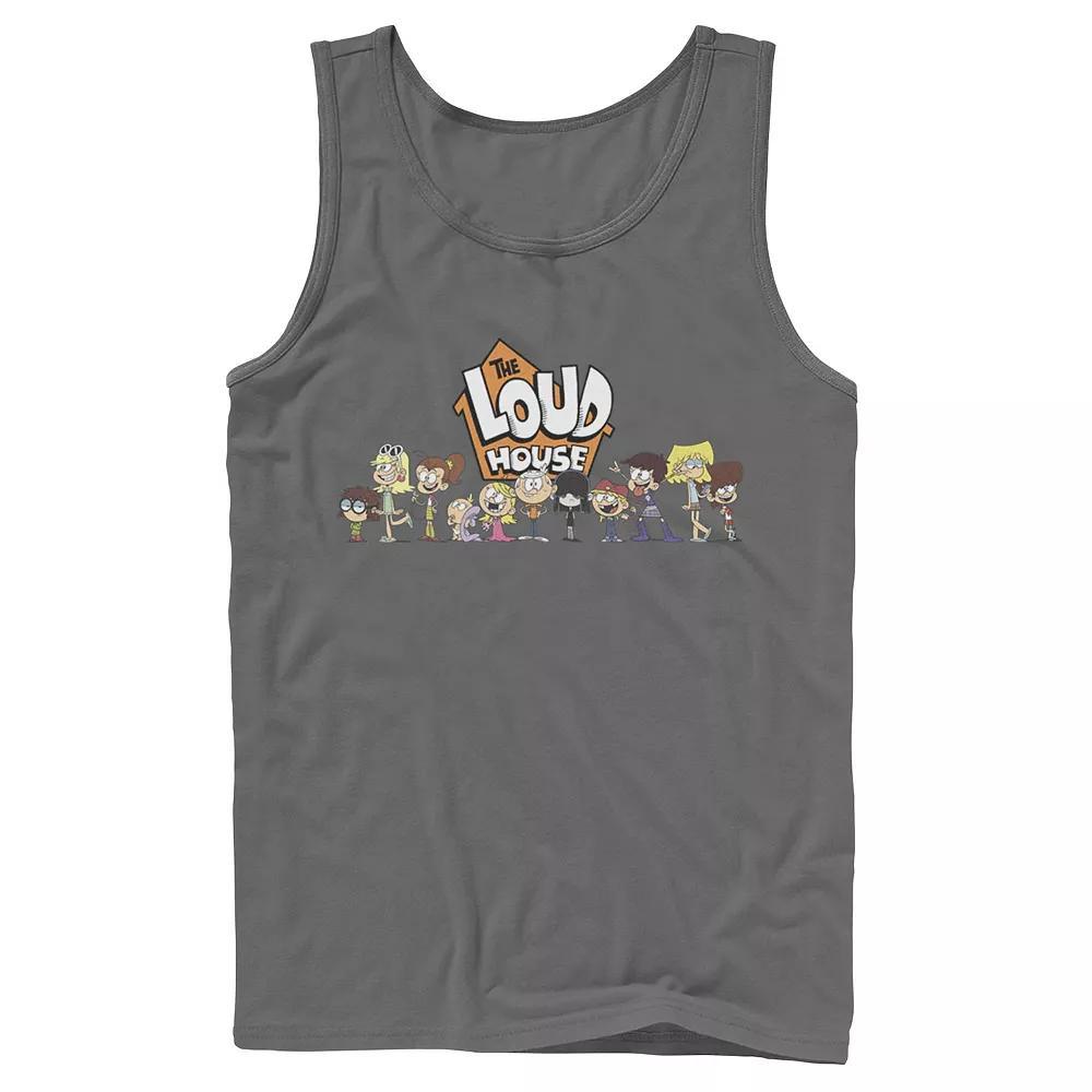 Men's Nickelodeon The Loud House Cast Tank Top, Size: Small, Grey Product Image