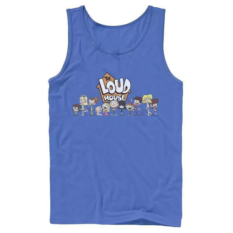 Men's Nickelodeon The Loud House Cast Tank Top, Size: Small, Grey Product Image