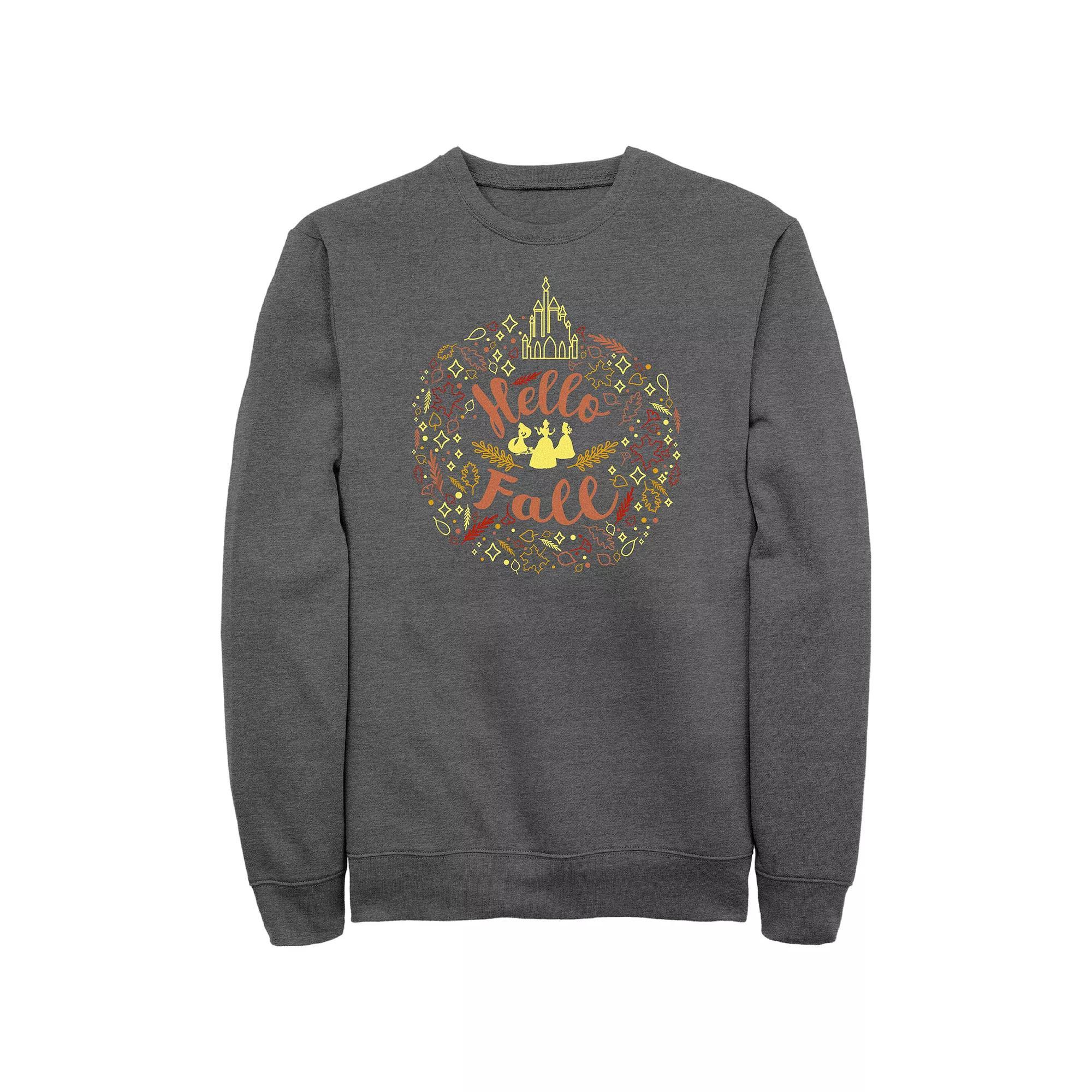 Disney Princess Hello Fall Men's Graphic Fleece, Size: XL, Grey Heather Product Image