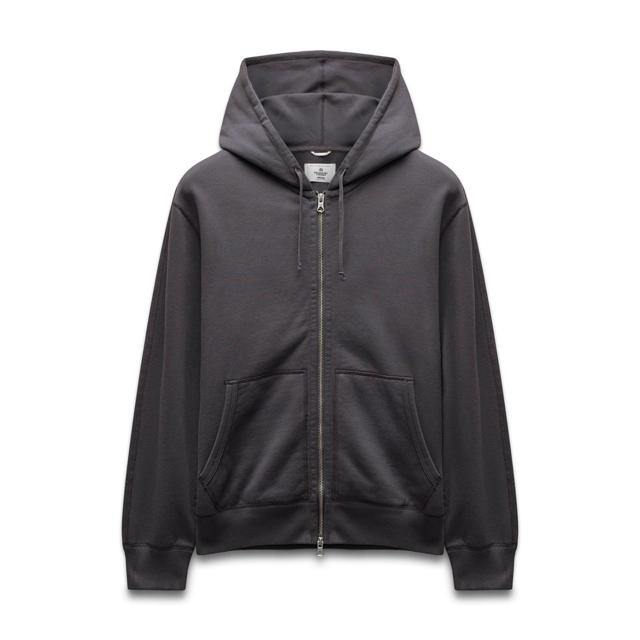 Midweight Terry Standard Zip Hoodie Male Product Image