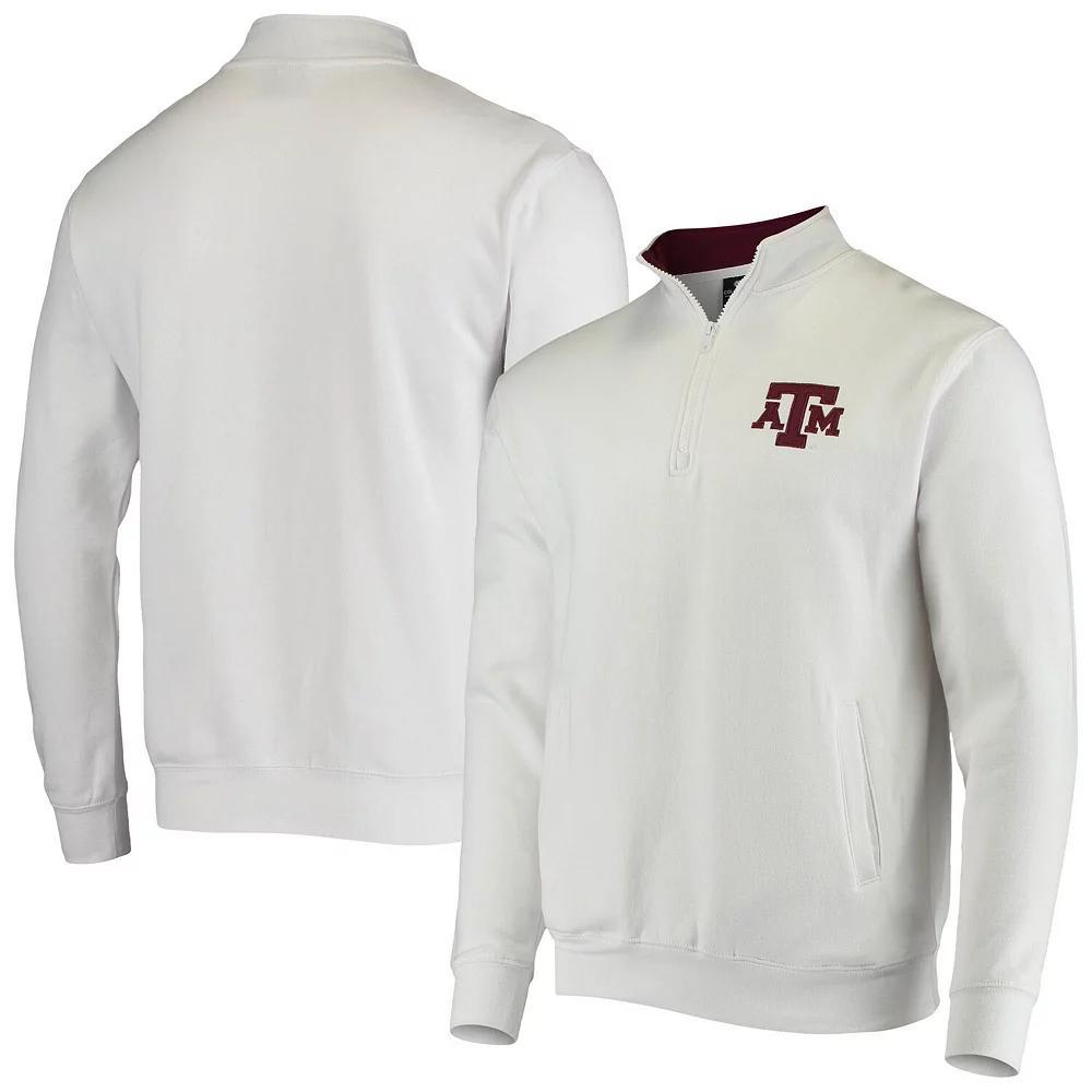 Men's Colosseum White Texas A&M Aggies Tortugas Logo Quarter-Zip Jacket,  Product Image