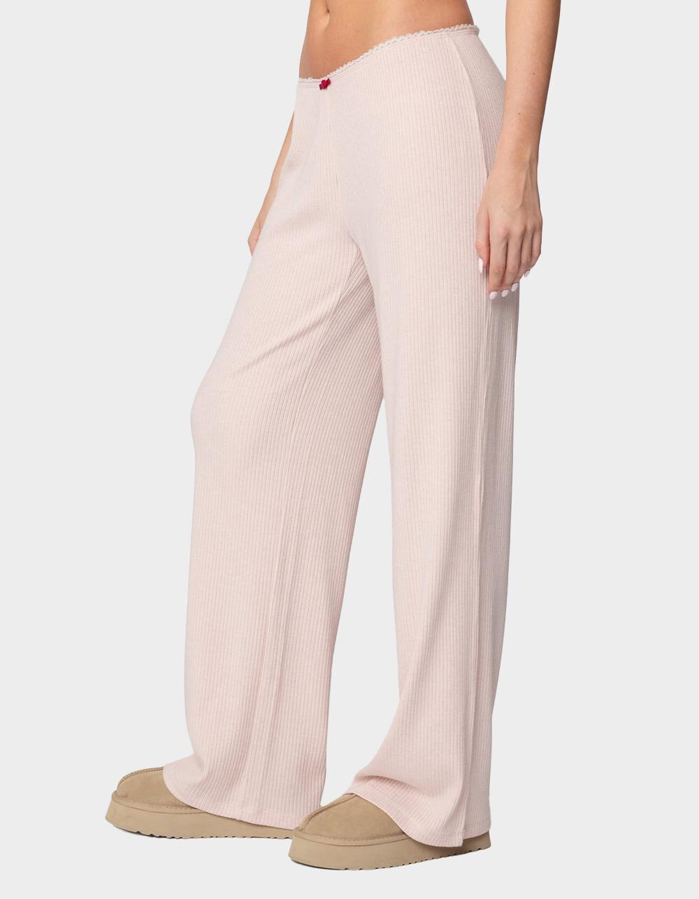 EDIKTED Roselle Ribbed Pants Product Image