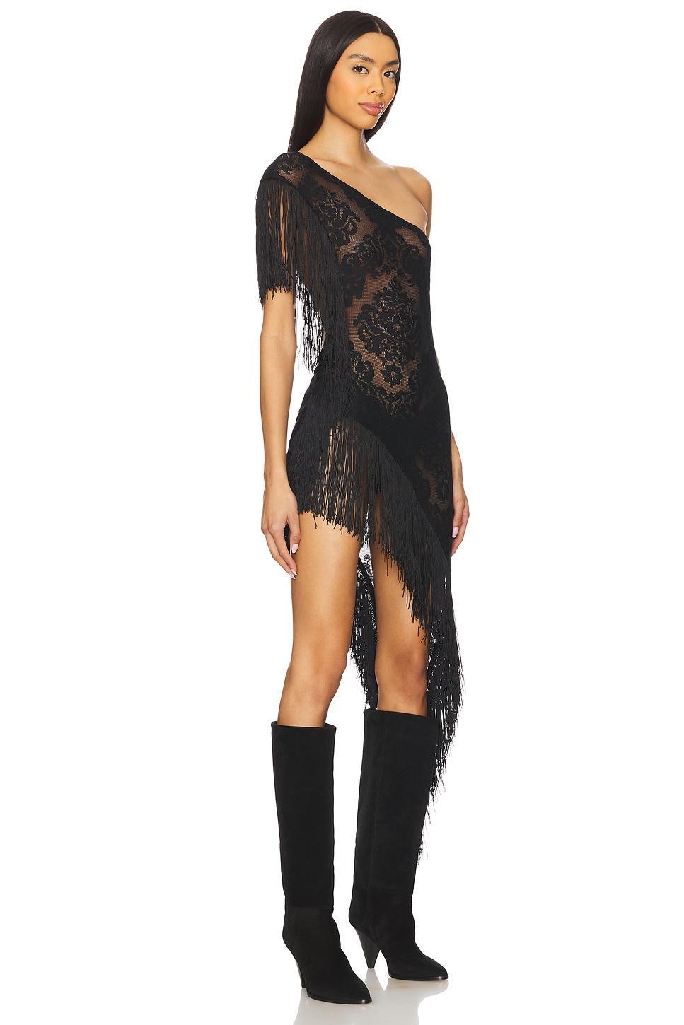 Poncho Dress With Tassels Jaded London Product Image