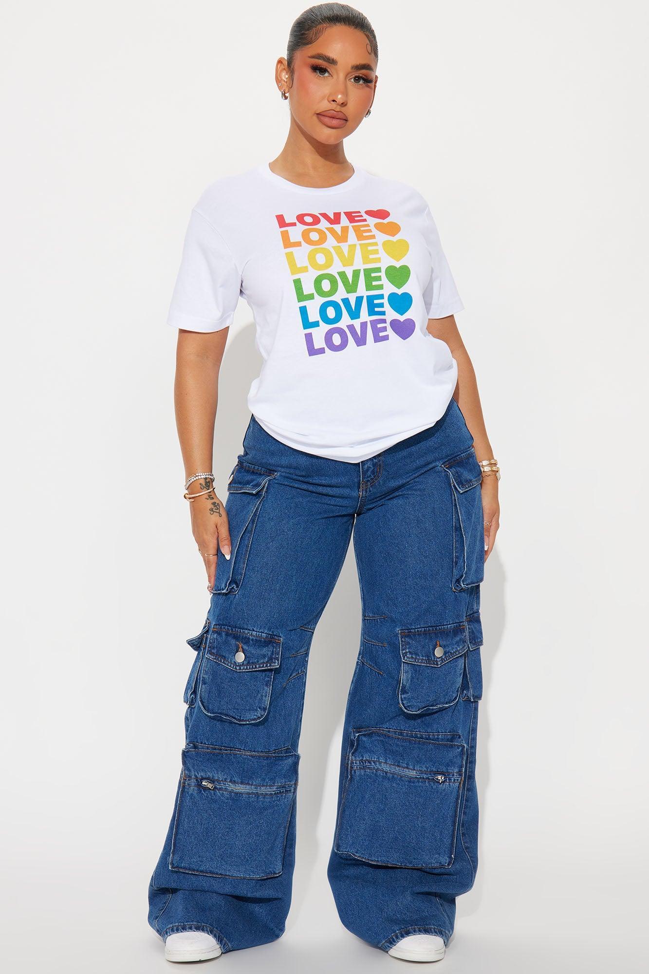 Love Is Love Heart Tee - White Product Image