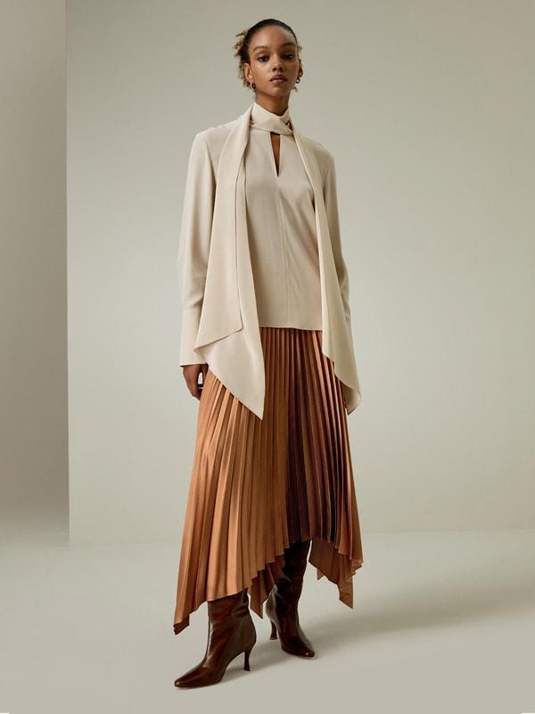 Silk Statement Blouse Product Image