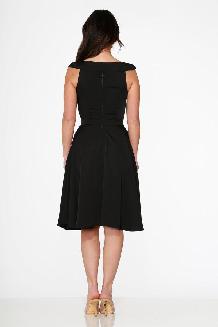 Black Occasional Swing Dress Product Image