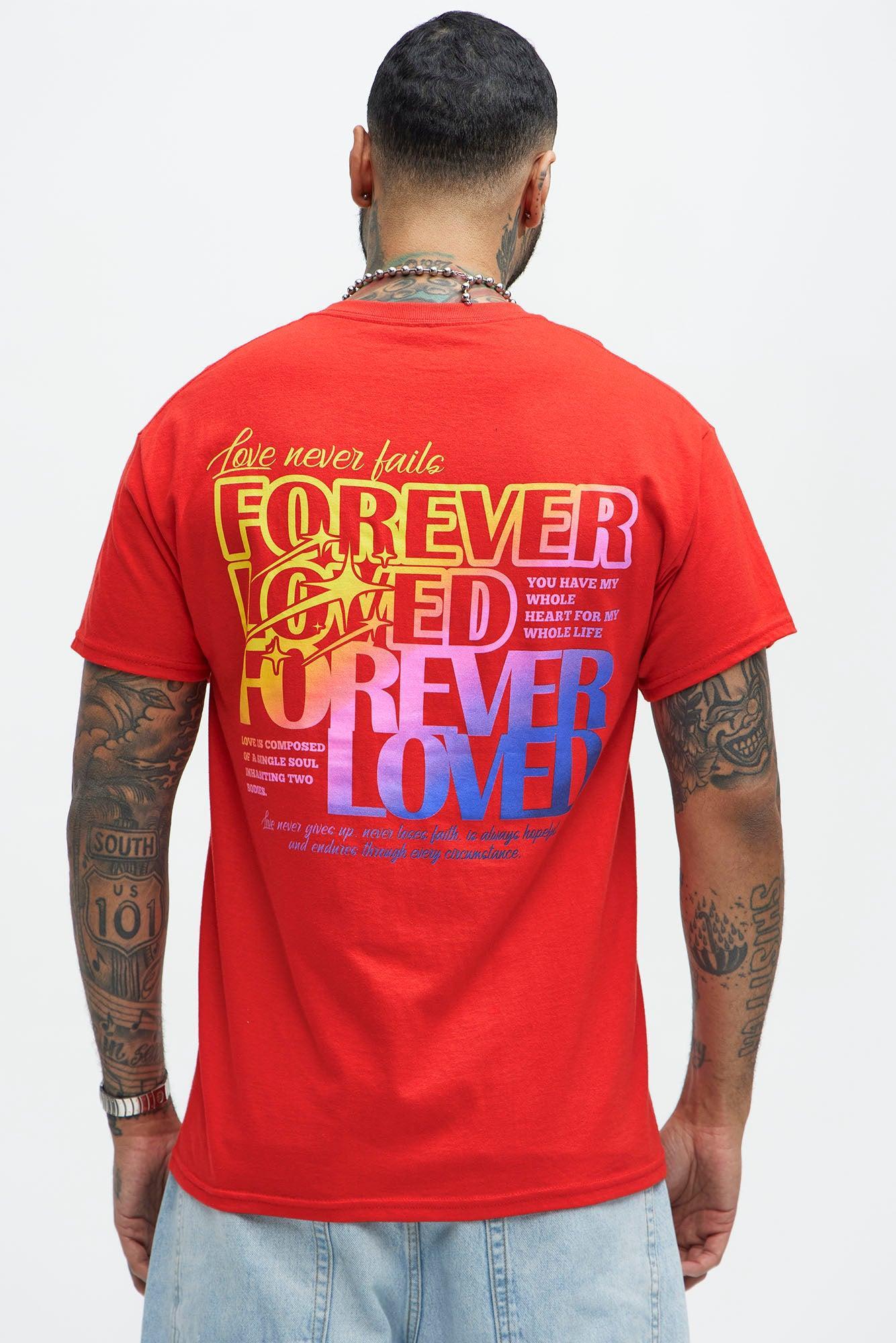 Forever Loved Short Sleeve Tee - Red Product Image