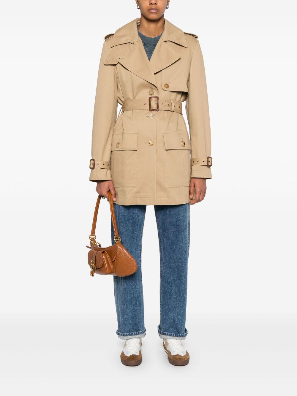 belted trench coat Product Image
