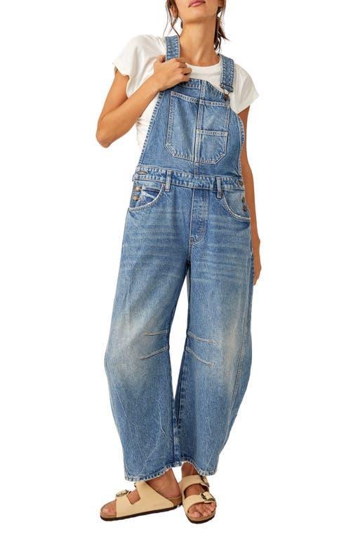 Free People Lucky You Overall (Ultra Light Beam) Women's Jeans Product Image