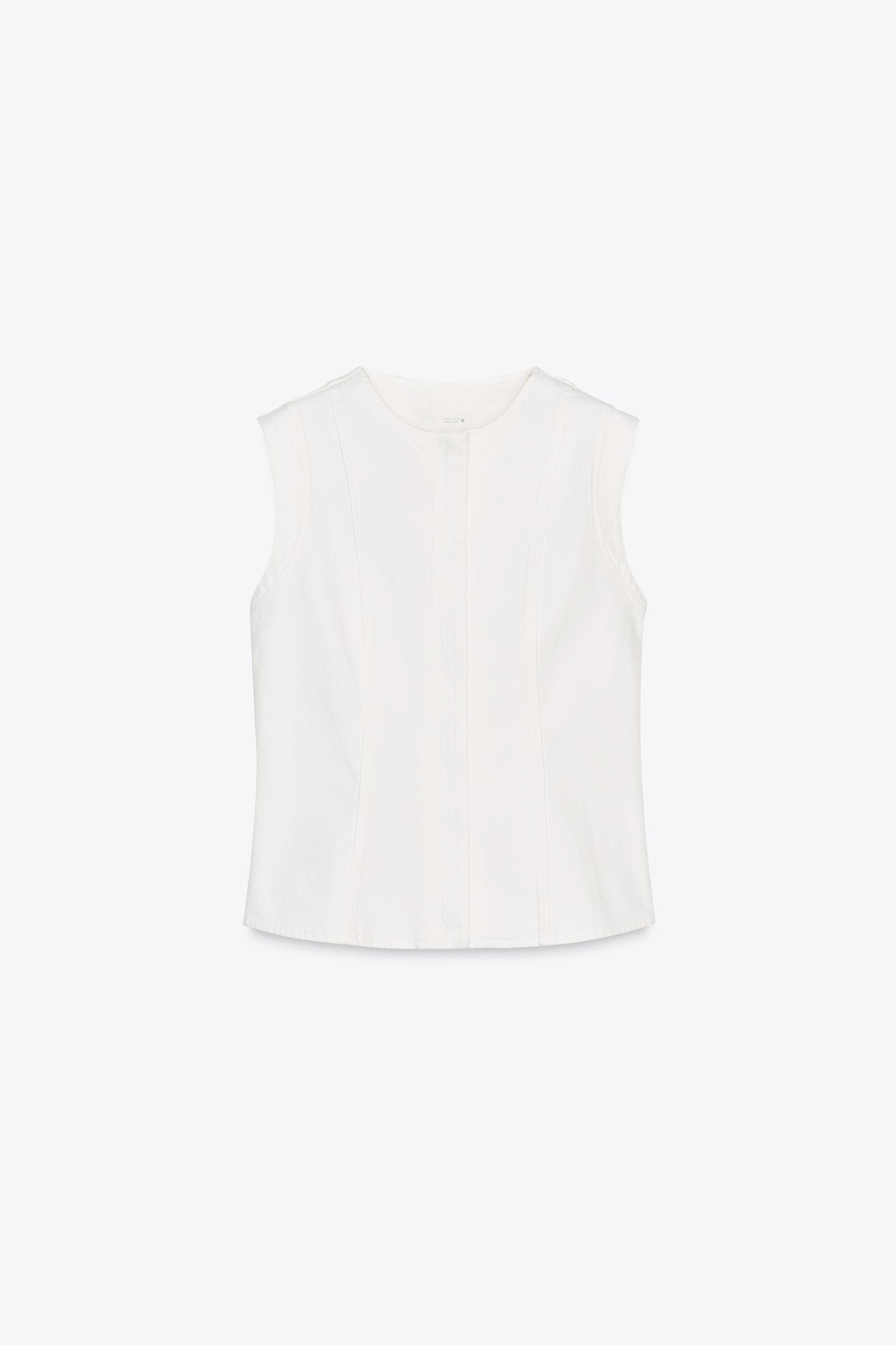 ZW COLLECTION DENIM TOP Product Image