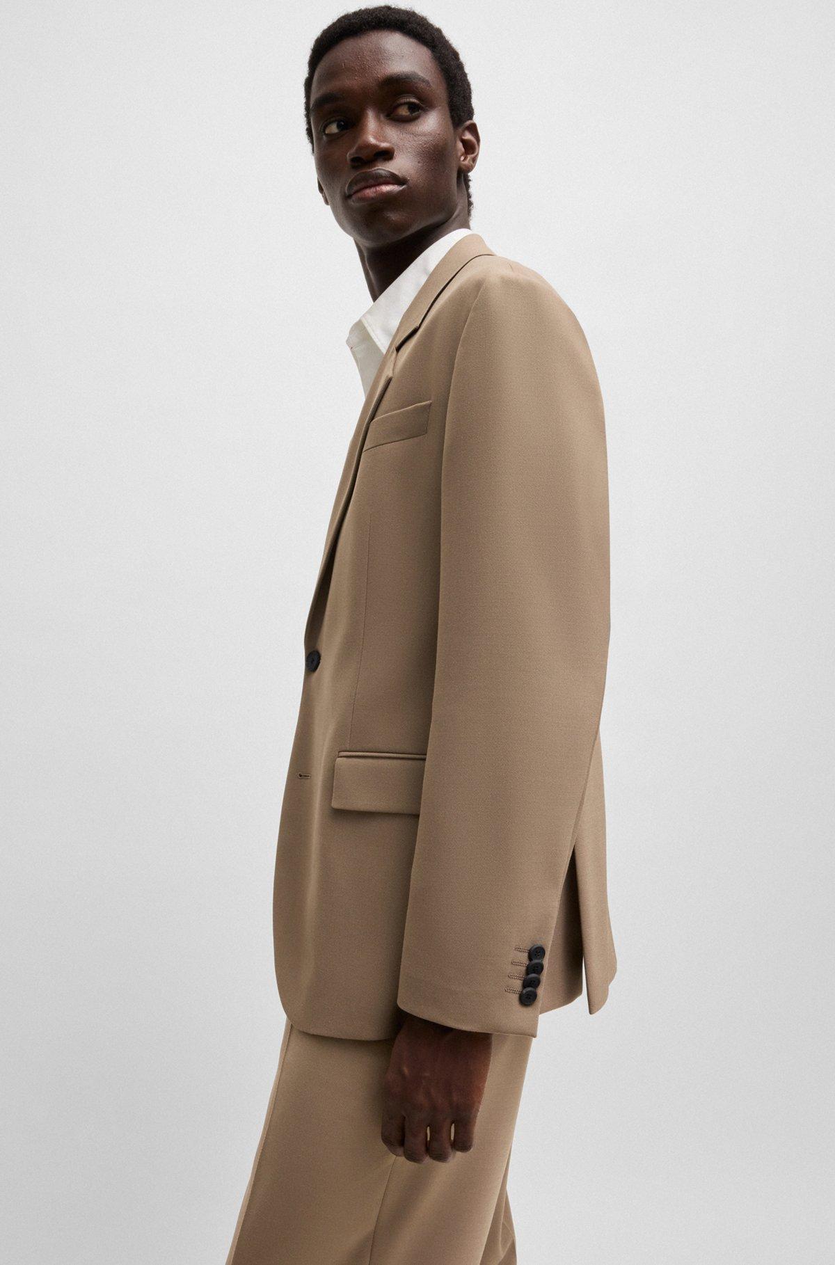 Modern-fit jacket in stretch twill with full lining Product Image