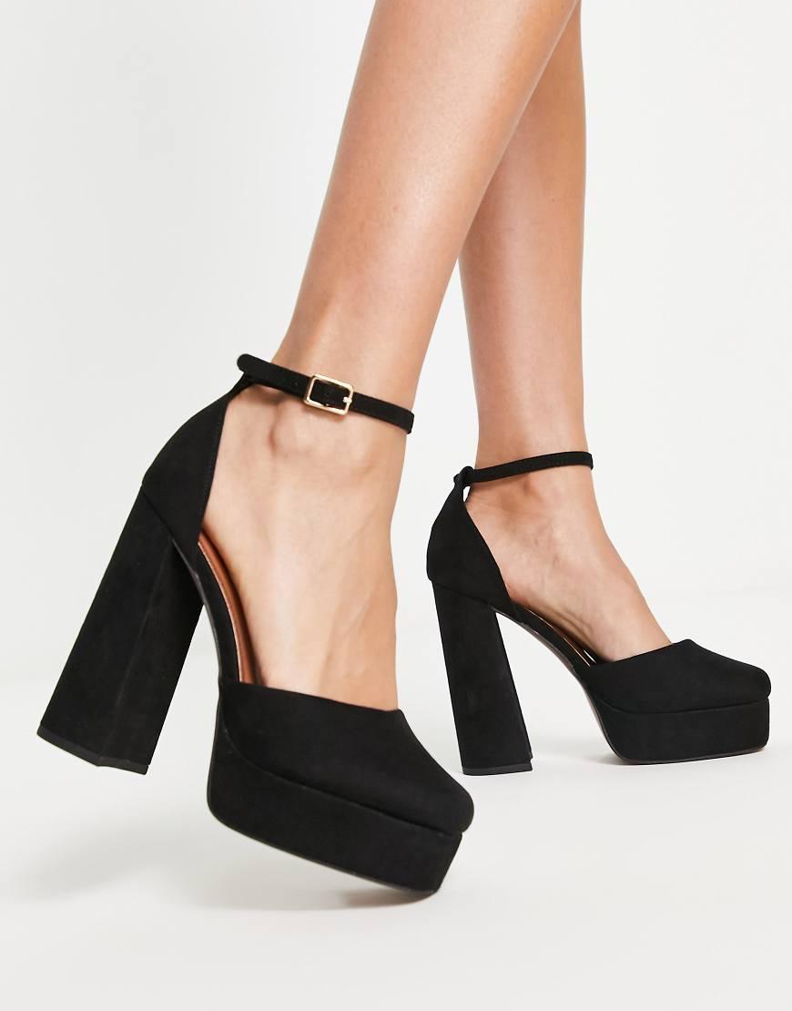 ASOS DESIGN Lake bow pointed ballet flats Product Image