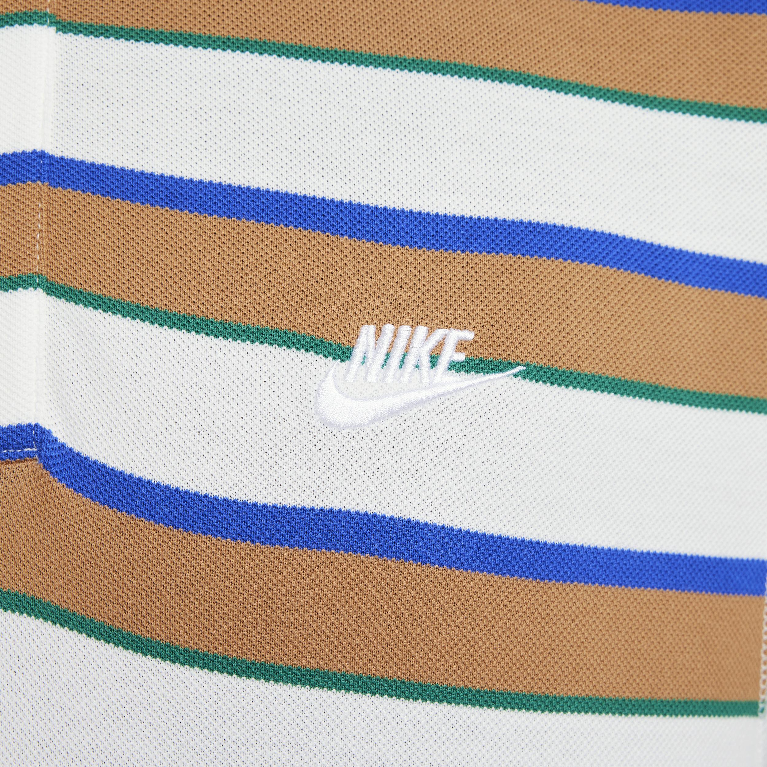 Nike Men's Club Long-Sleeve Striped Polo Product Image