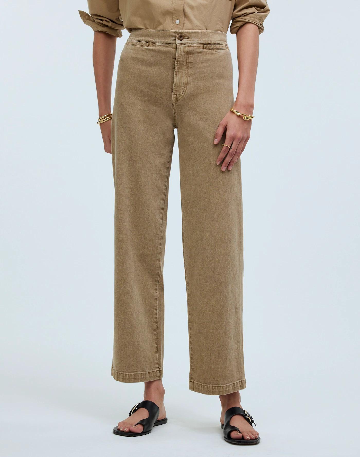 The Petite Emmett Wide-Leg Crop Pant: Welt Pocket Edition Product Image