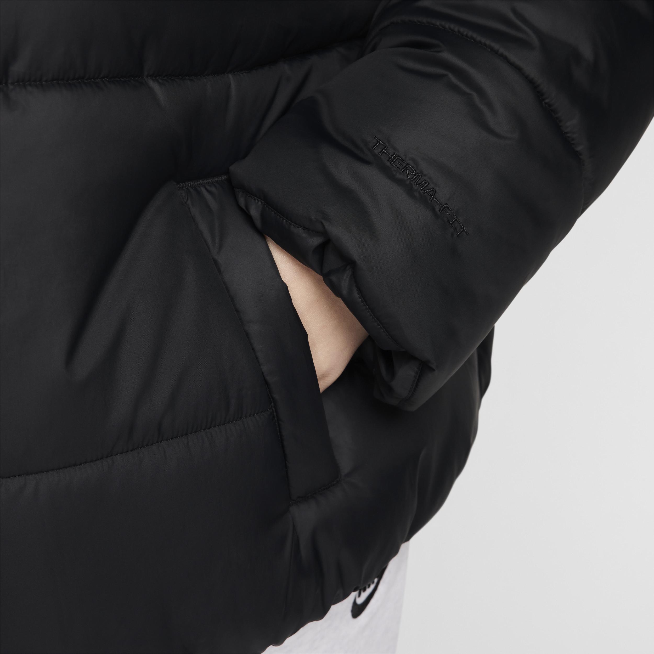 Women's Nike Sportswear Classic Puffer Therma-FIT Loose Hooded Jacket (Plus Size) Product Image