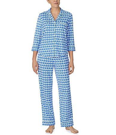 kate spade new york Three Quarter Sleeve Llama Pajama Set Product Image