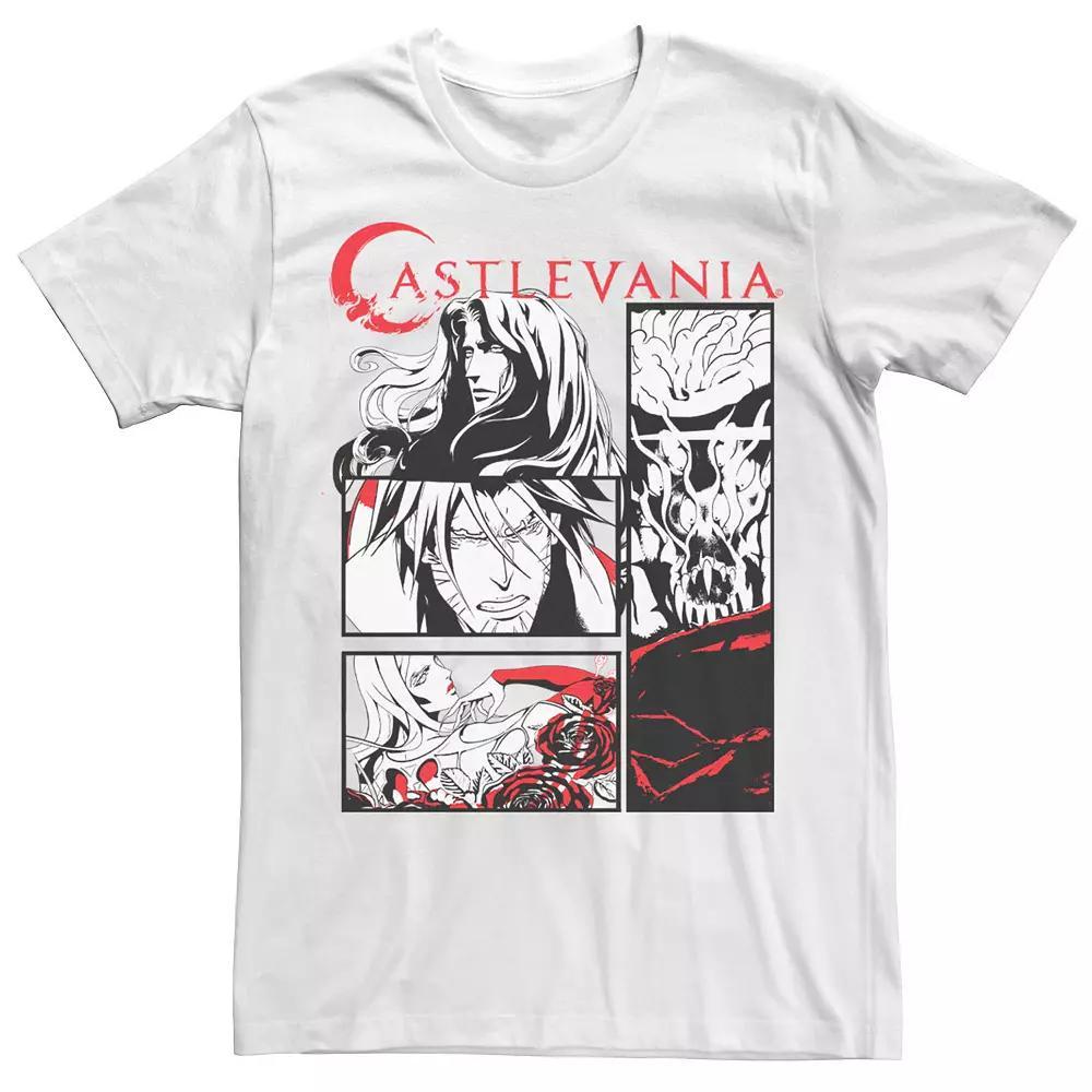 Men's Netflix Castlevania Comic Panel Style Tee, Size: Large, White Product Image