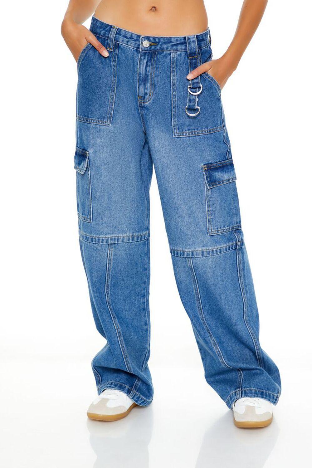 Straight Utility Cargo Jeans | Forever 21 Product Image