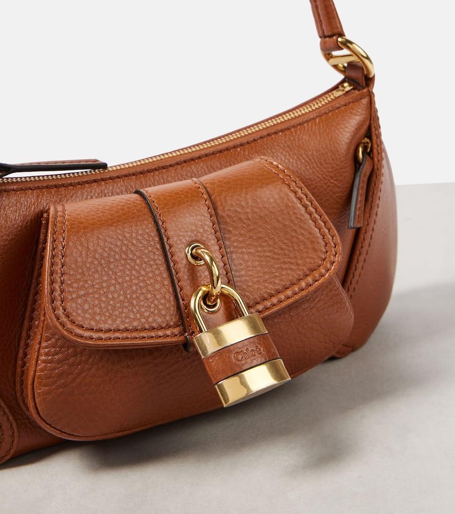 The 99 Small Leather Shoulder Bag In 26m Clay Brown Product Image