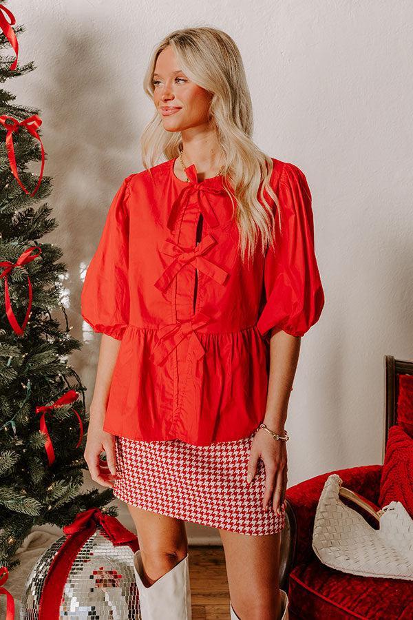 Flirty Feels Front Tie Top Product Image