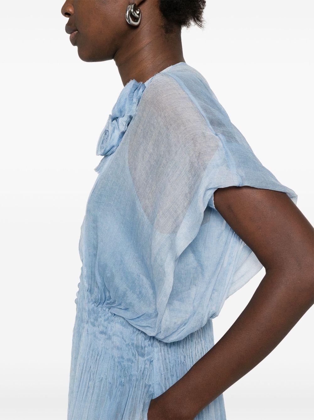 floral-appliqué maxi dress Product Image