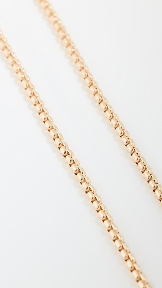 Zoe Chicco 14k Gold Small Box Cut Chain Necklace | Shopbop Product Image