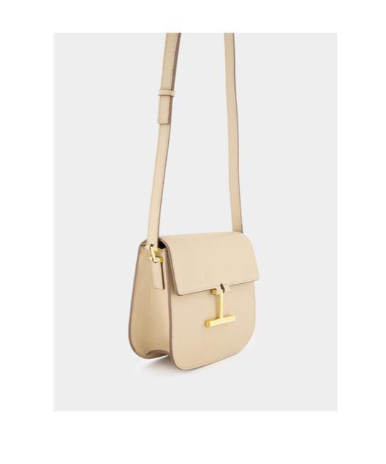 TOM FORD Mini Tara Leather Crossbody Bag In Nude Product Image