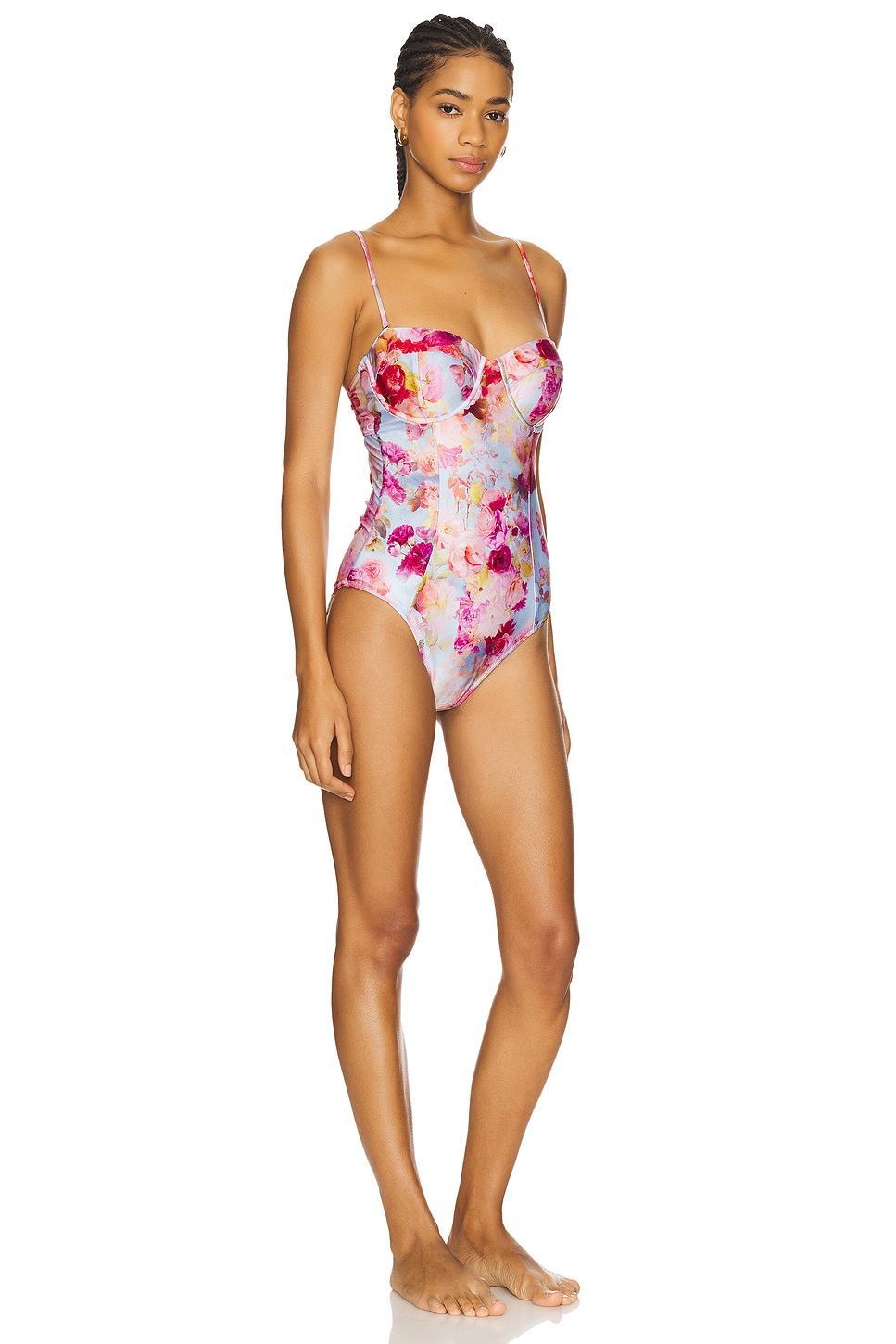 Amie Soft Cloud Underwire Bandeau One Piece Swimsuit L'AGENCE Product Image